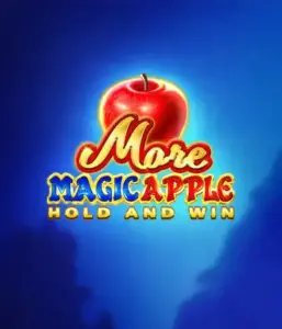 Enter the magical realm of More Magic Apple Hold and Win Slot by 3 Oaks Gaming, highlighting a glistening red apple on a rich blue background. This image conveys the enchanting theme with a touch of mystery. Ideal for lovers of magical themes, the vibrant visuals and attractive artwork draw players into the game's magical world. 