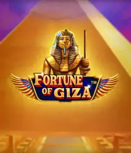 Uncover the mystical world of the Fortune of Giza game by Pragmatic Play, showcasing a noble depiction of a Pharaoh set against the iconic pyramid backdrop. This graphic portrays the richness of Egyptian culture, great for fans of Egyptian-themed slots, delivering a thrilling adventure.